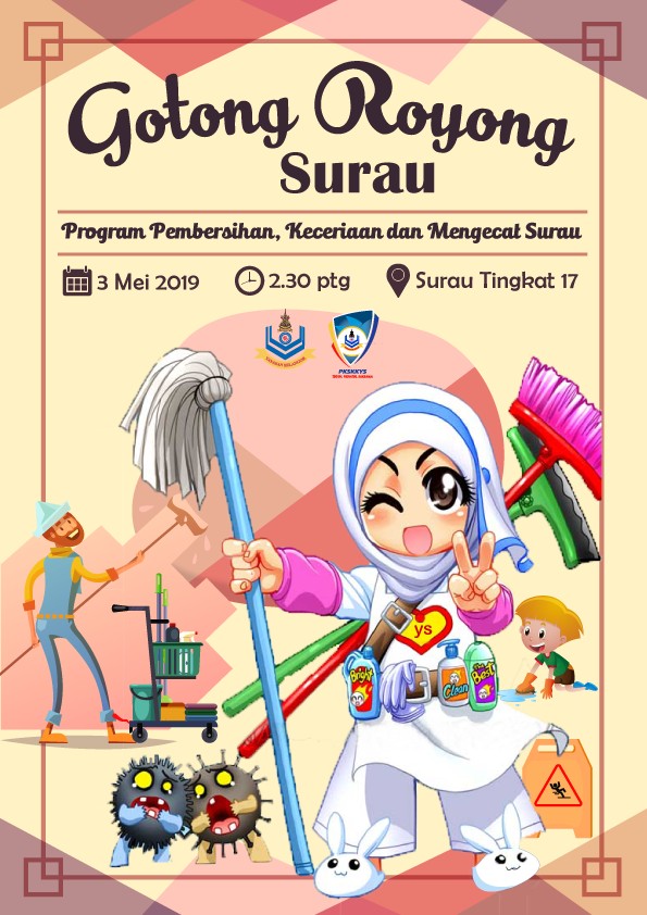 Gotong Royong Surau - Program Pembersihan, Keceriaan dan Mengecat Surau
